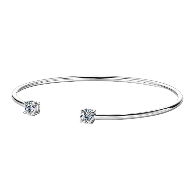 Bracelets Élégance Cristal Duo - Argent