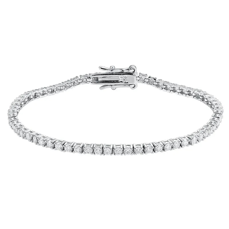 Bracelet Tennis Éternité - Argent